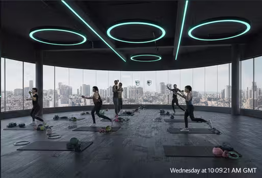 A picture of one of many classes in action